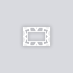 Serenity Rectangle Rim Clay Stencil