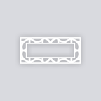 Serenity Rectangle Rim Clay Stencil