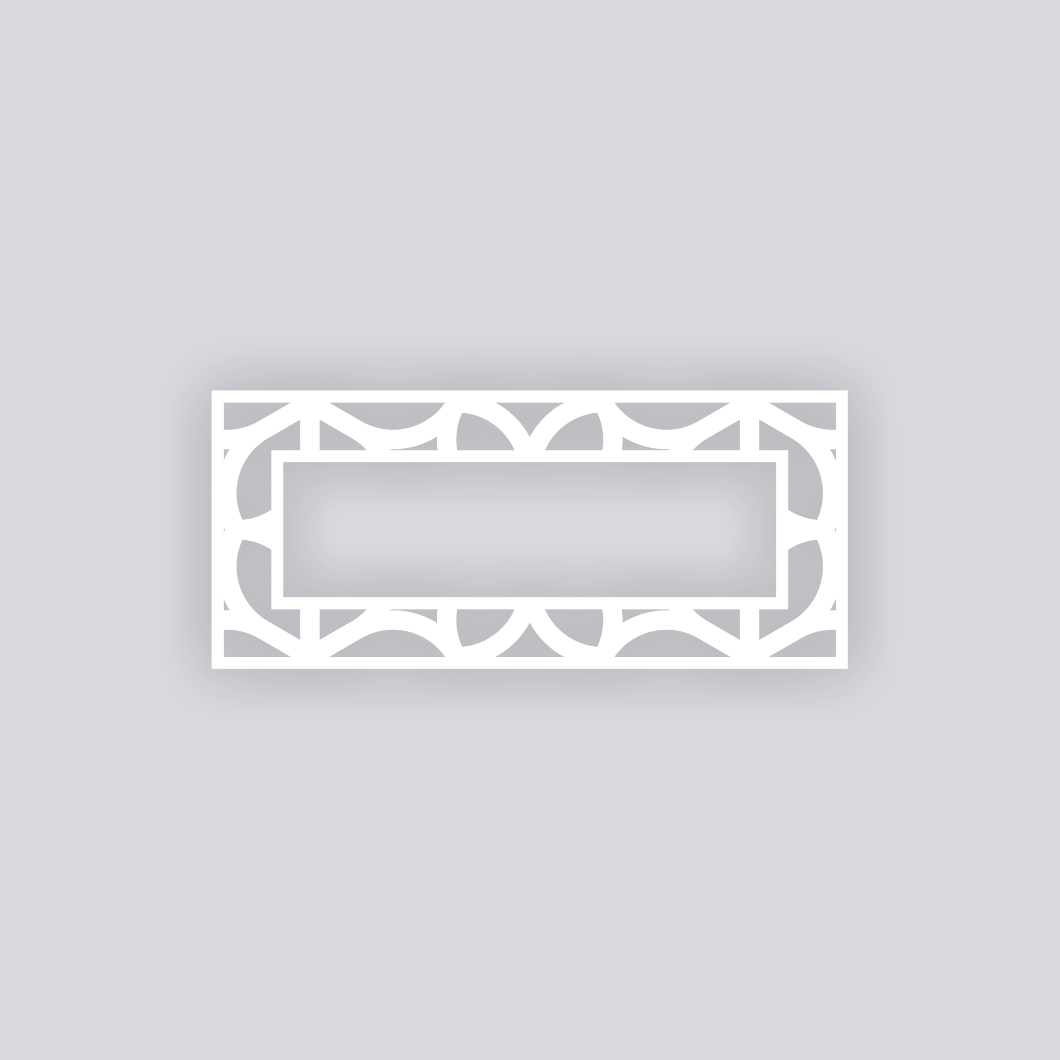 Serenity Rectangle Rim Clay Stencil