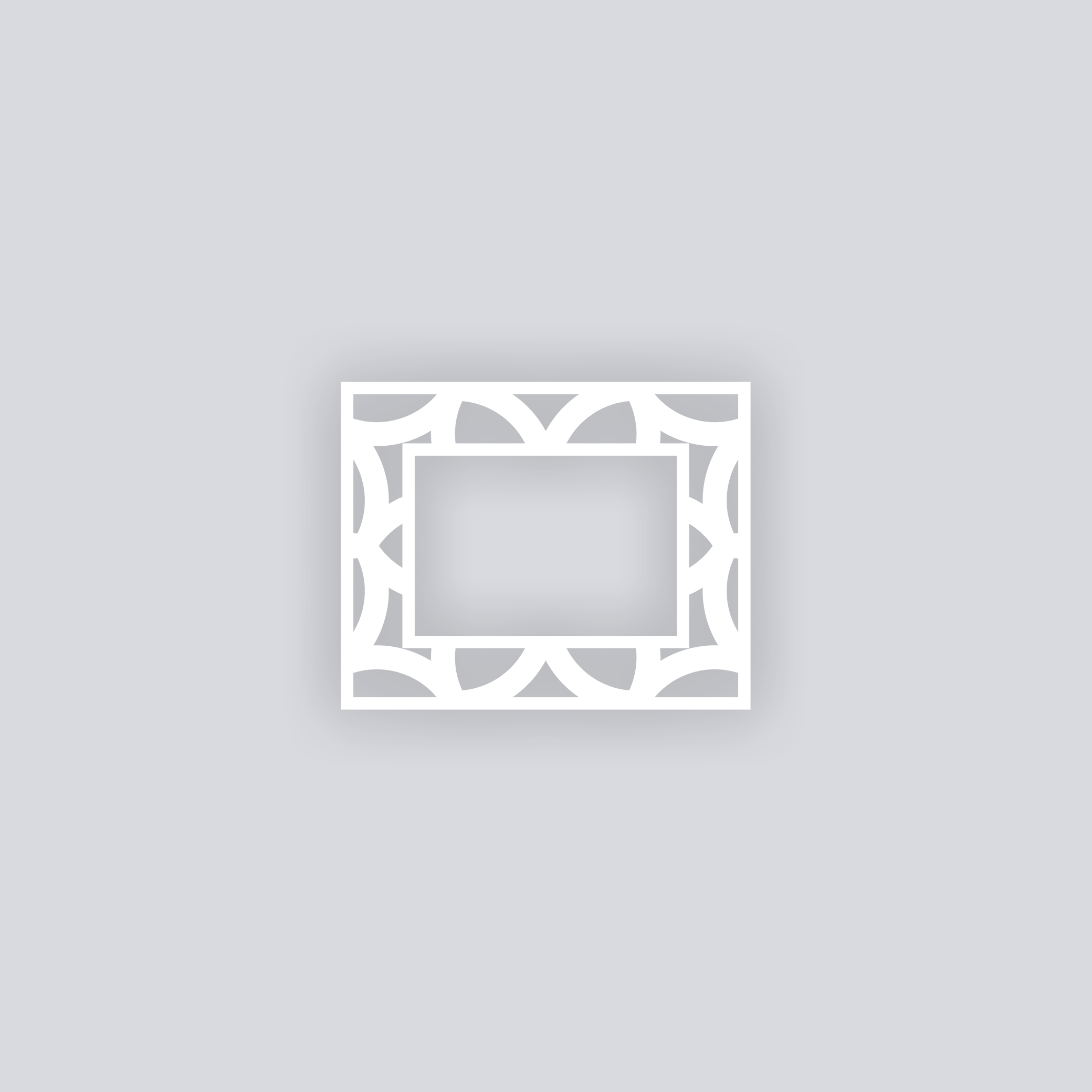 Serenity Rectangle Rim Clay Stencil