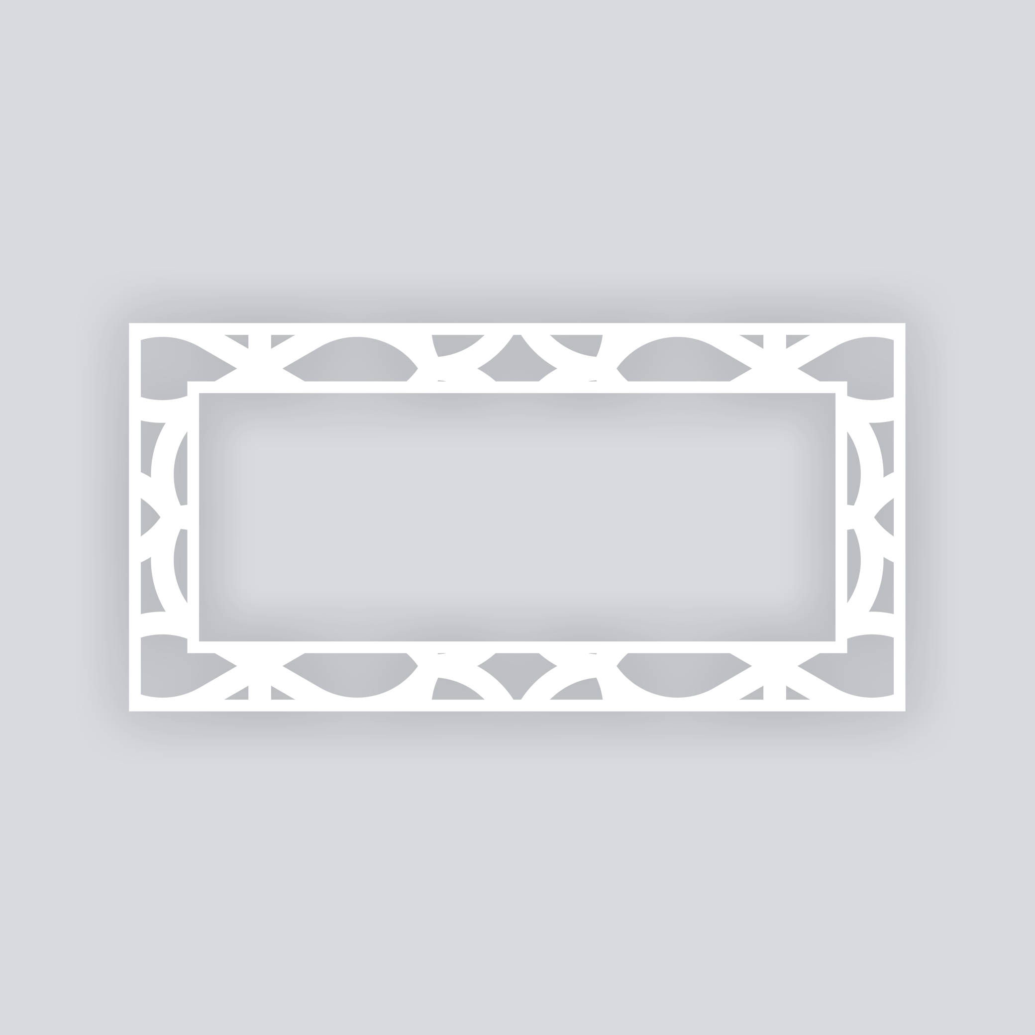 Serenity Rectangle Rim Clay Stencil