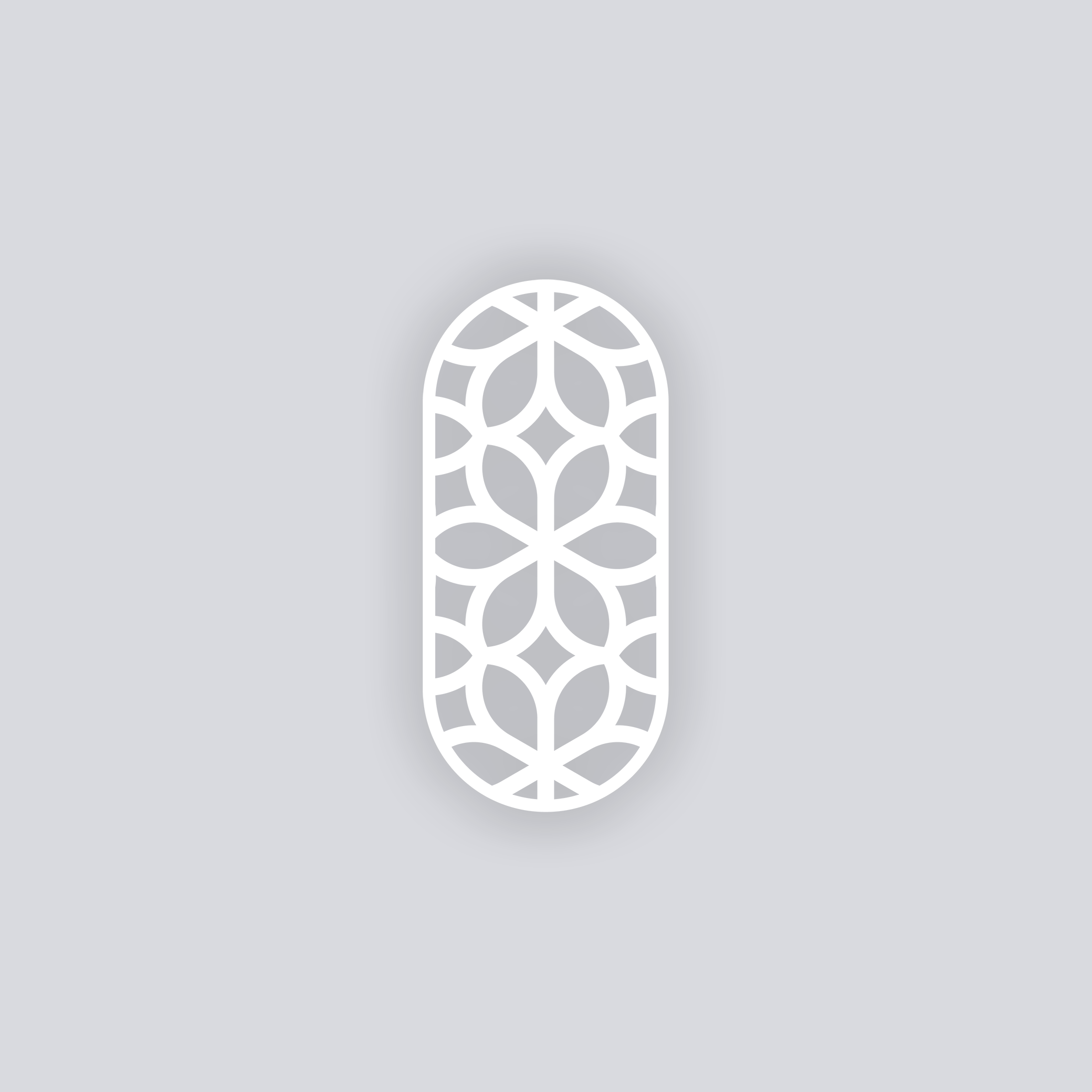 Serenity Rounded Rectangle Face Clay Stencil