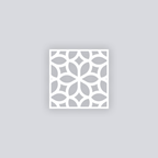 Serenity Square Clay Stencil