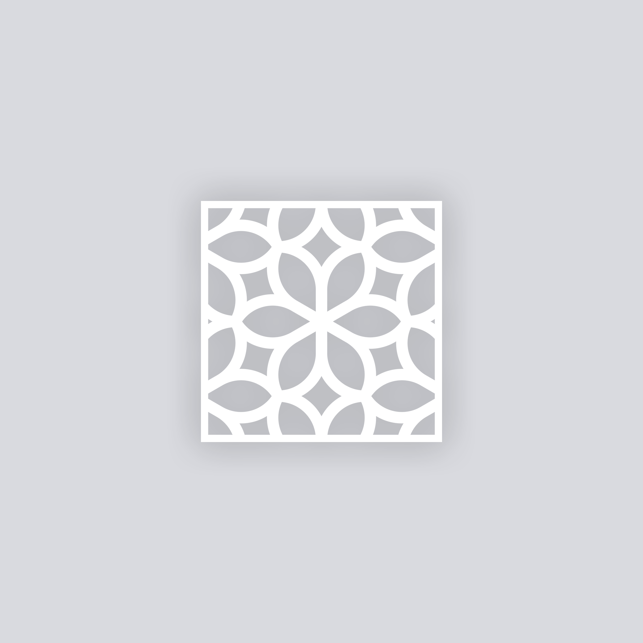 Serenity Square Clay Stencil