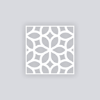 Serenity Square Clay Stencil