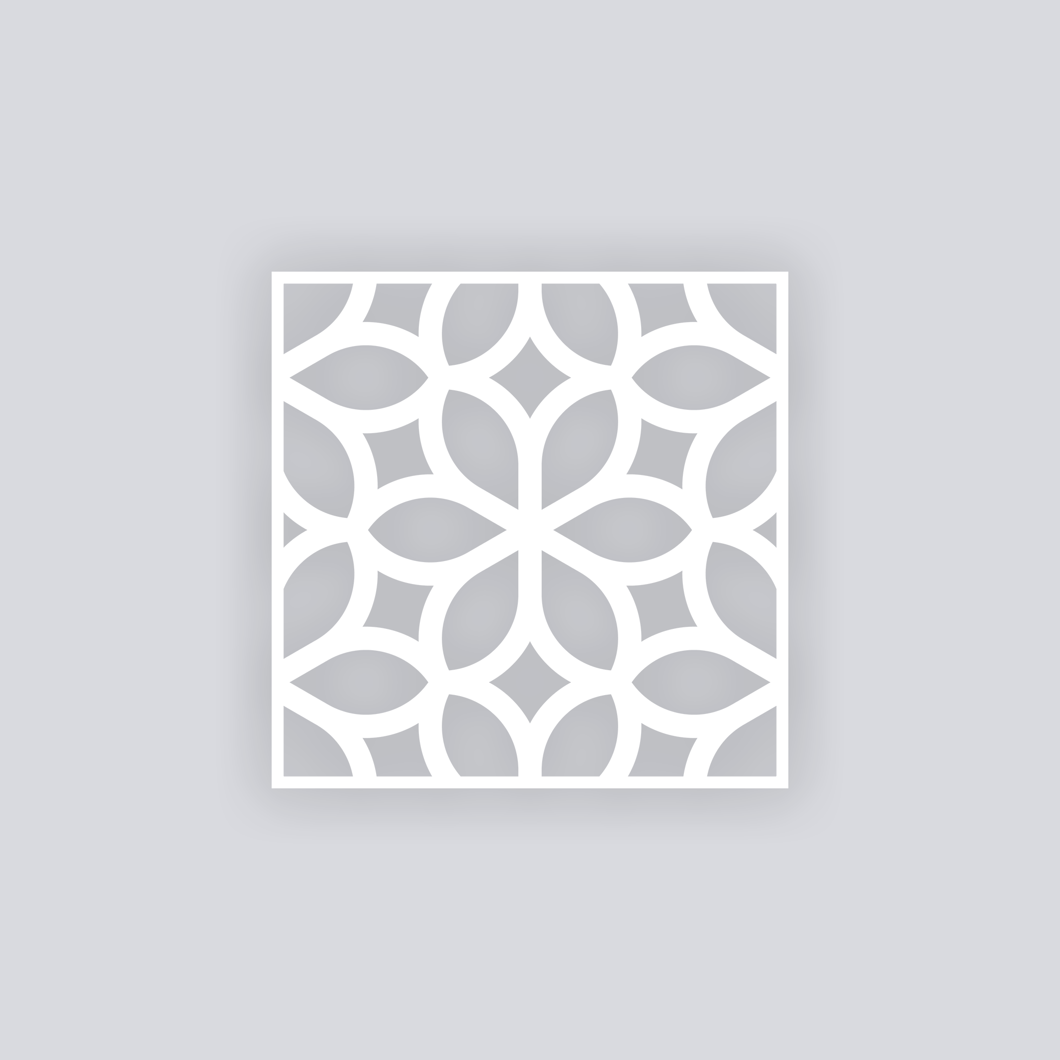 Serenity Square Clay Stencil