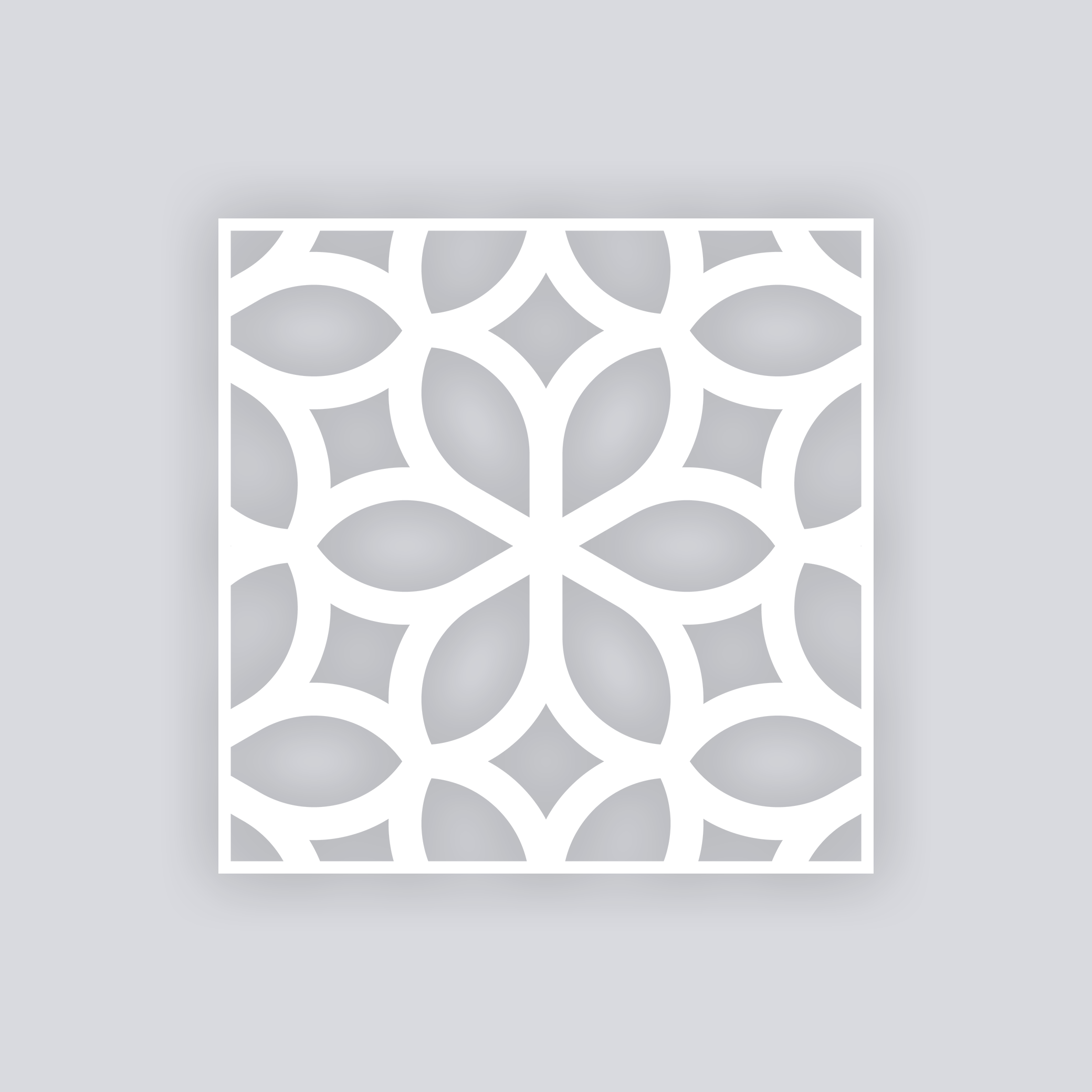 Serenity Square Clay Stencil