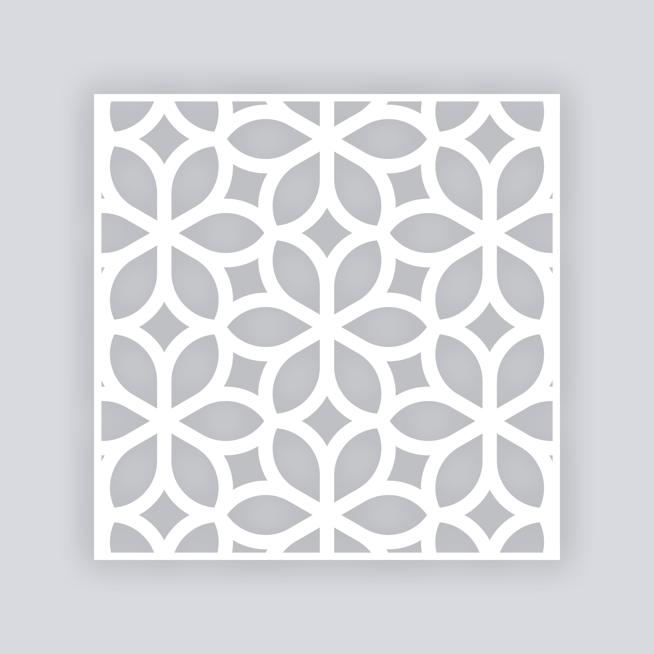 Serenity Square Clay Stencil