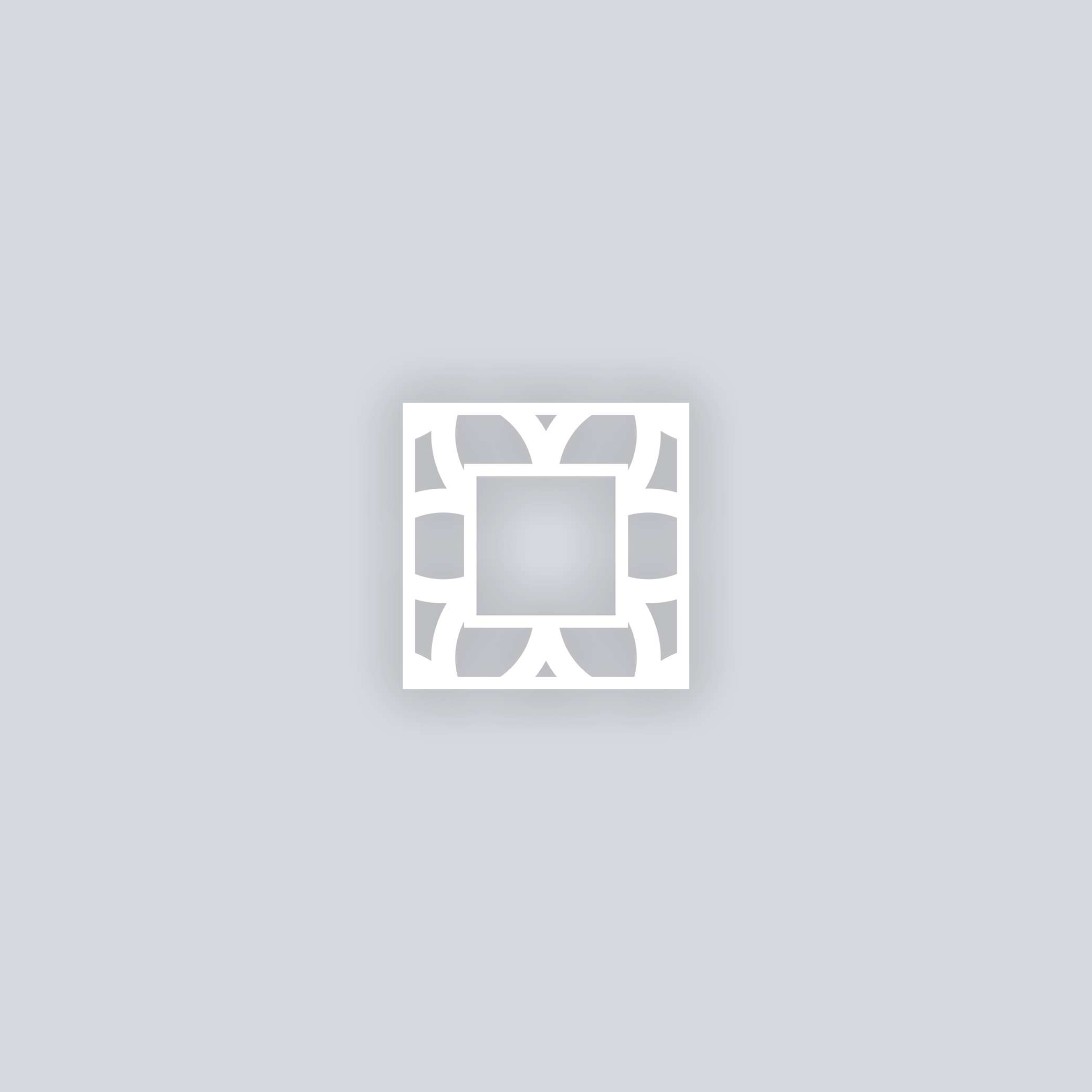 Serenity Square Rim Clay Stencil