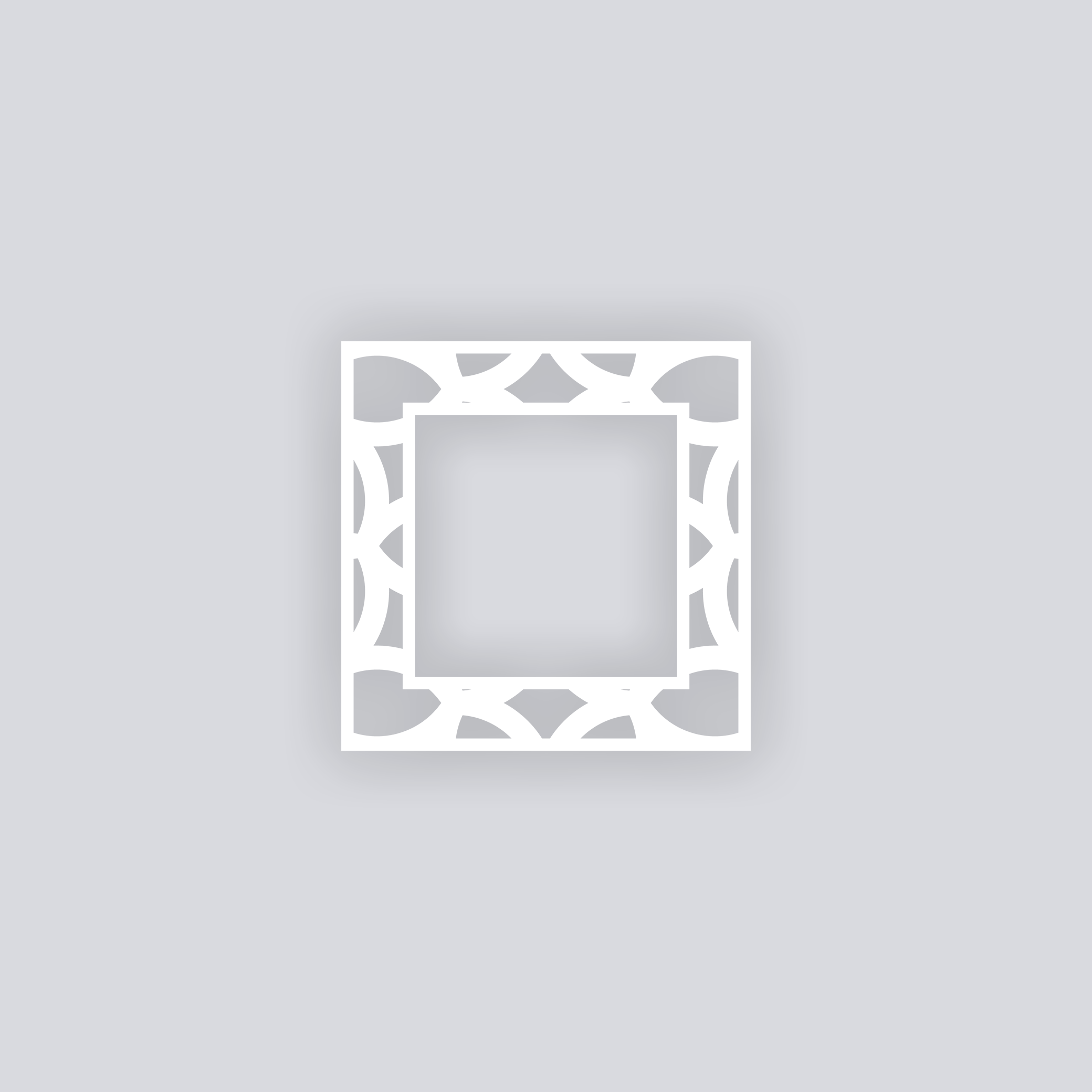 Serenity Square Rim Clay Stencil