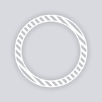 Snail Mail Stripes Circle Rim Clay Stencil