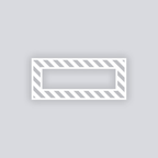 Snail Mail Stripes Rectangle Rim Clay Stencil