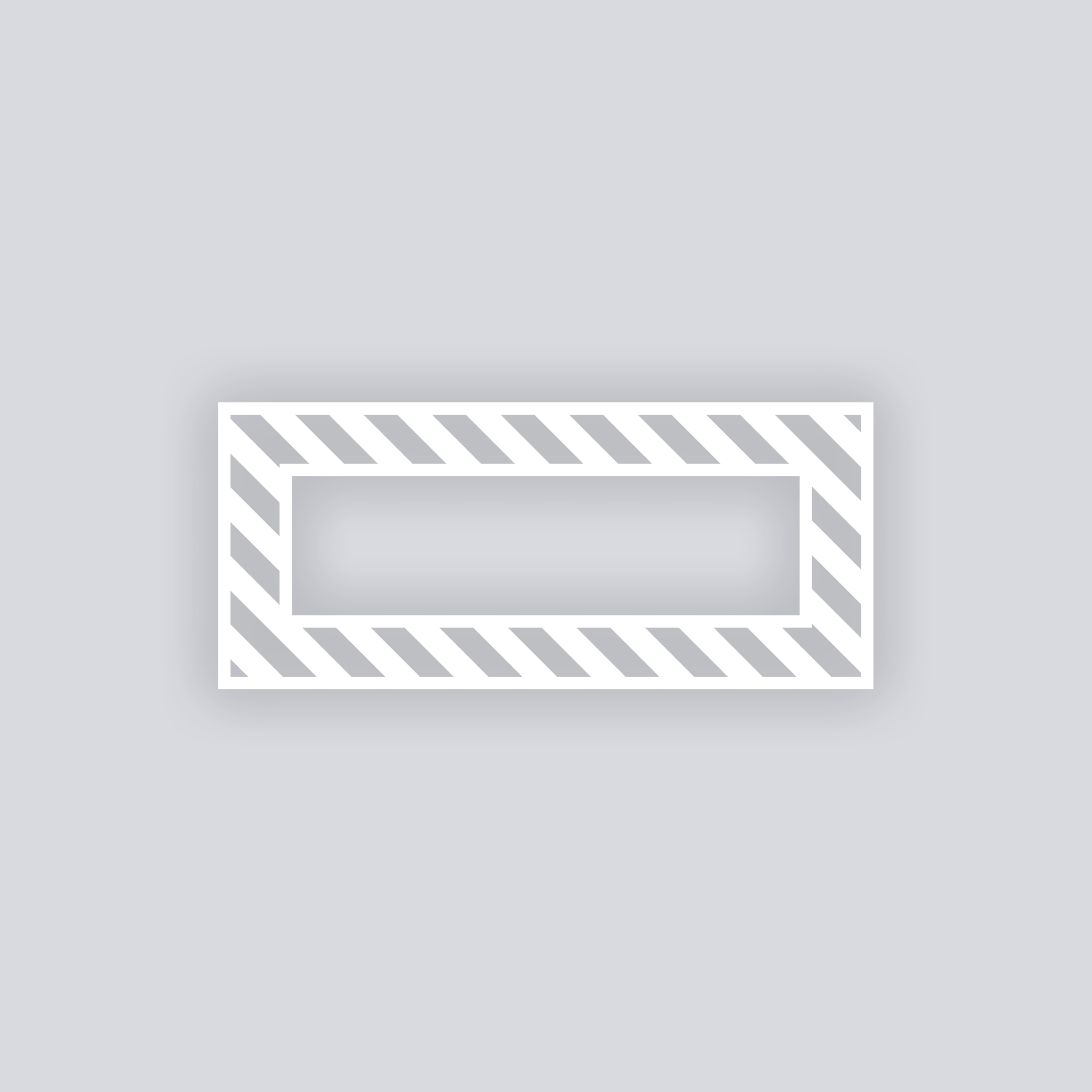 Snail Mail Stripes Rectangle Rim Clay Stencil