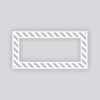 Snail Mail Stripes Rectangle Rim Clay Stencil