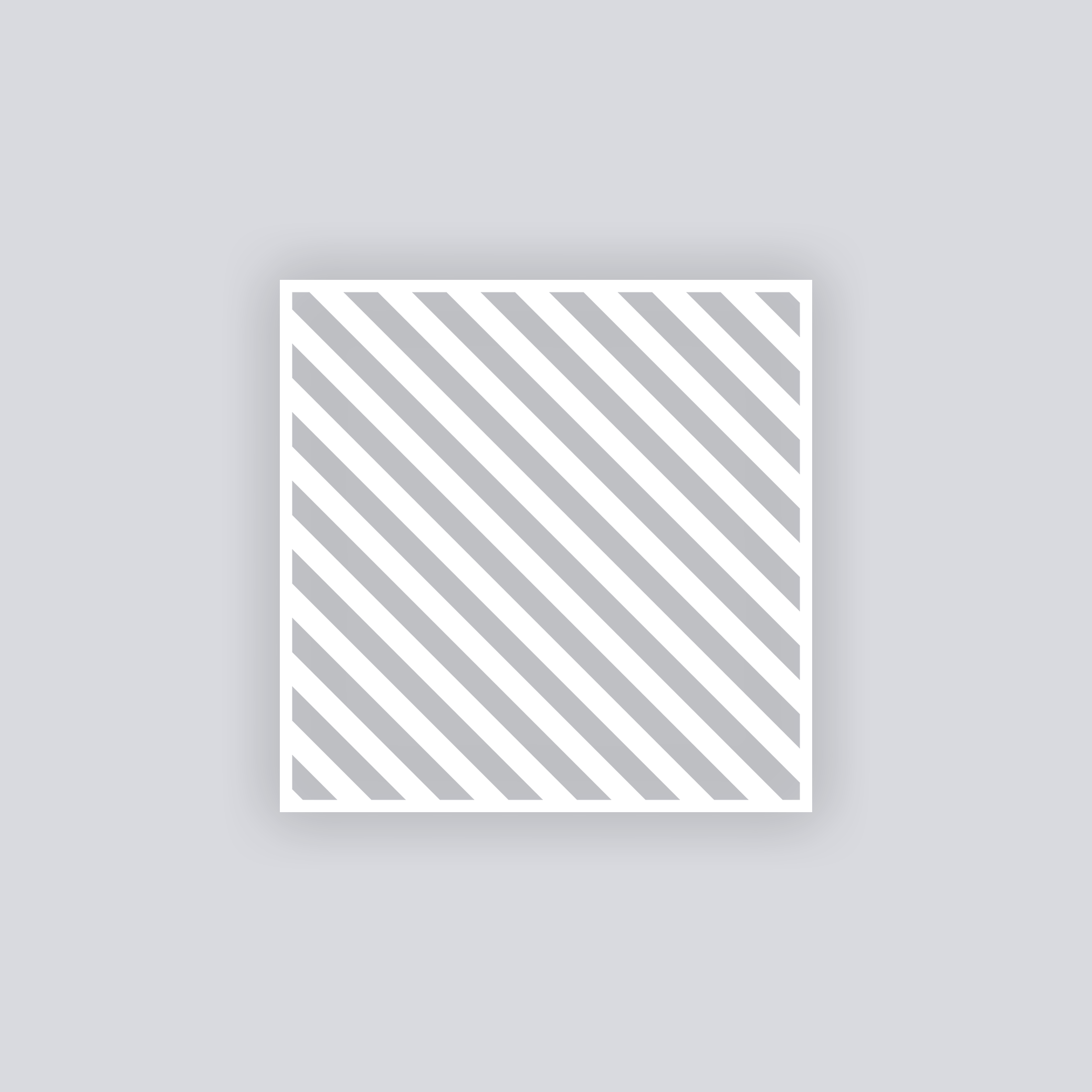 Snail Mail Stripes Square Clay Stencil