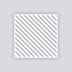 Snail Mail Stripes Square Clay Stencil