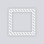 Snail Mail Stripes Square Rim Clay Stencil