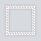 Snail Mail Stripes Square Rim Clay Stencil