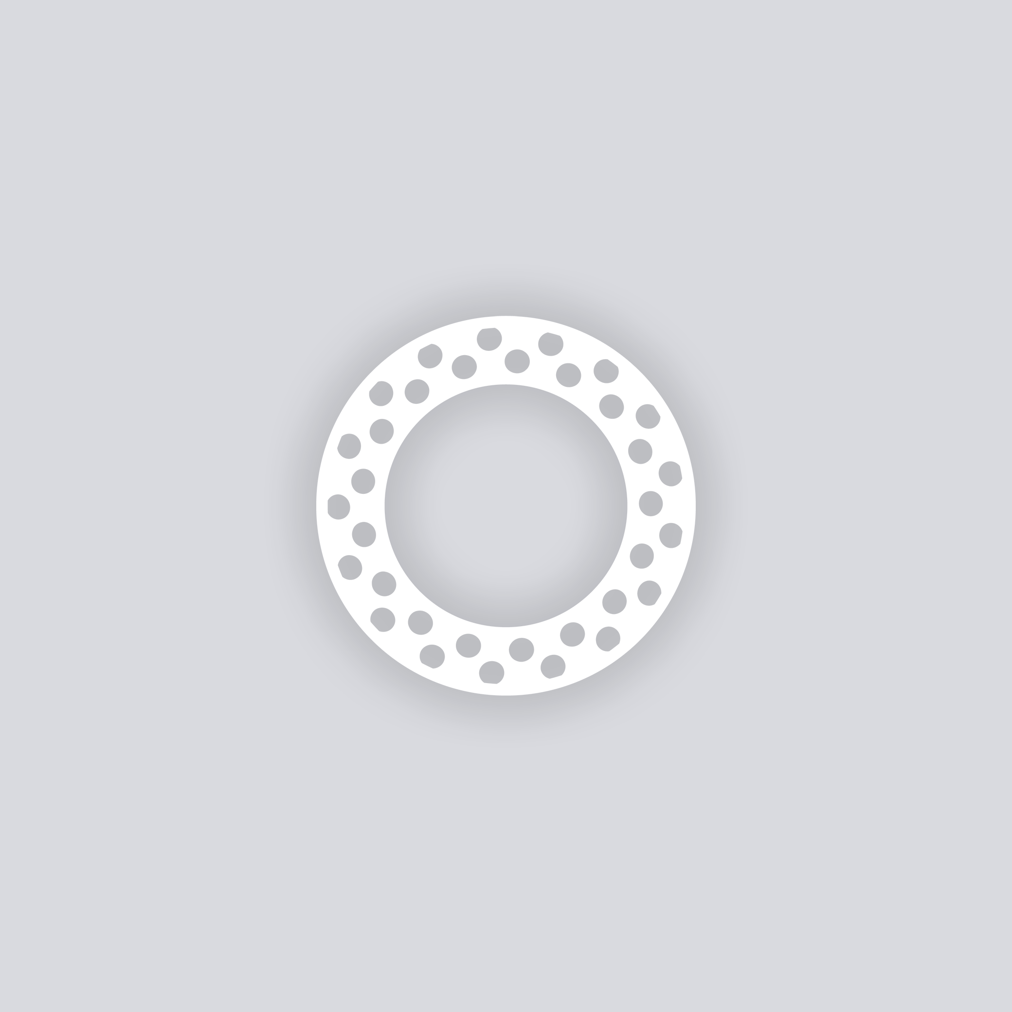 Spot On Circle Rim Clay Stencil