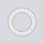 Spot On Circle Rim Clay Stencil