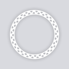 Spot On Circle Rim Clay Stencil