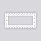 Spot On Rectangle Rim Clay Stencil