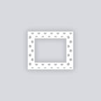 Spot On Rectangle Rim Clay Stencil