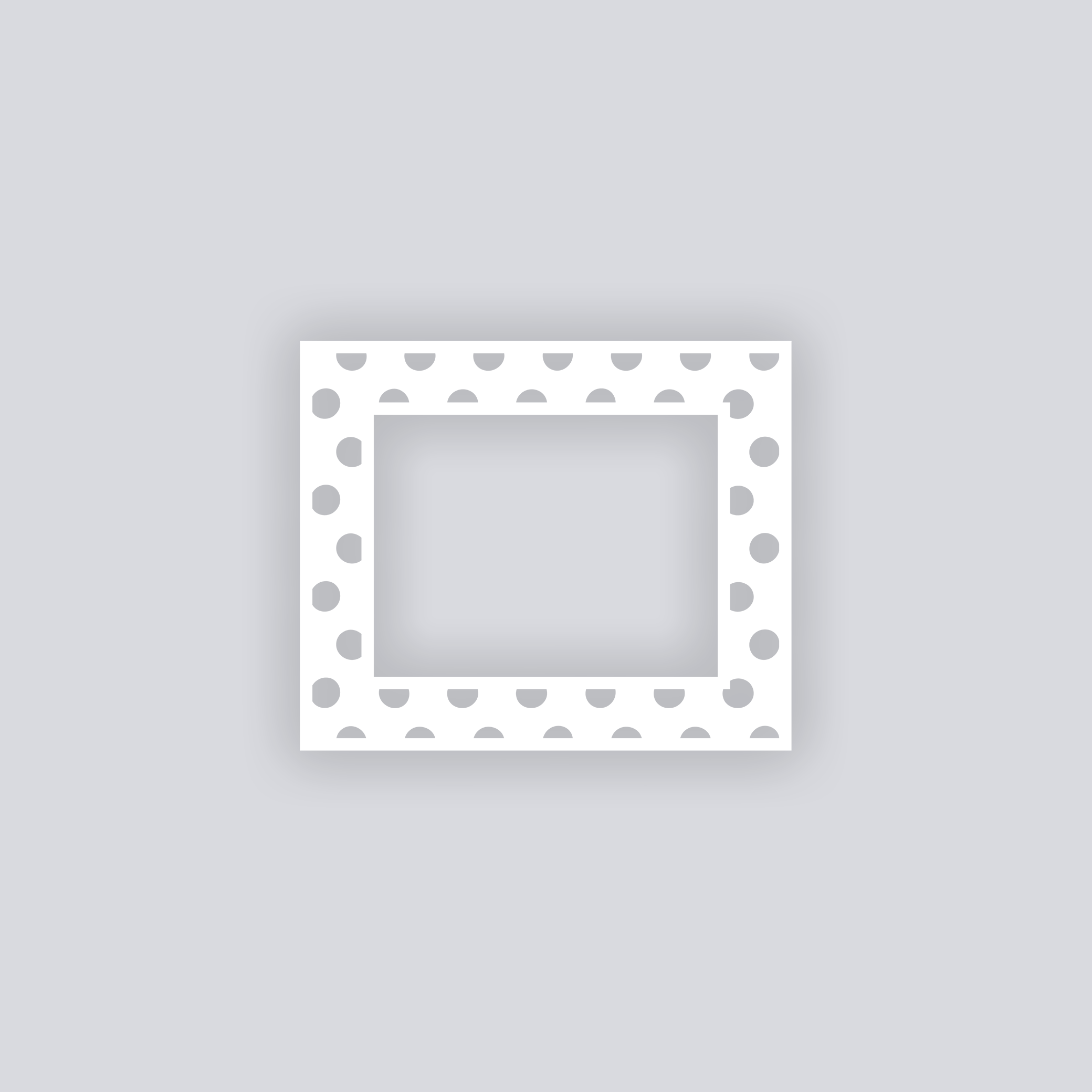 Spot On Rectangle Rim Clay Stencil