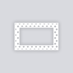 Spot On Rectangle Rim Clay Stencil