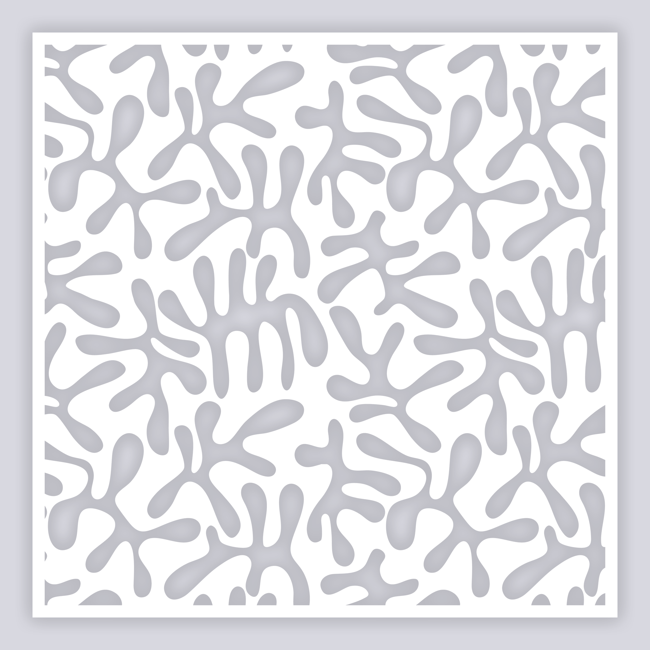 Squiggles Full Clay Stencil