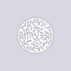 Squiggles Circle Clay Stencil