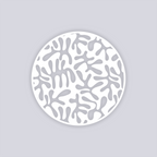 Squiggles Circle Clay Stencil