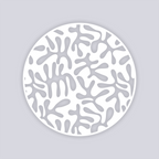 Squiggles Circle Clay Stencil