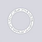 Squiggles Circle Rim Clay Stencil