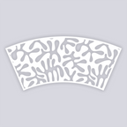 Squiggles Lg Cup Clay Stencil