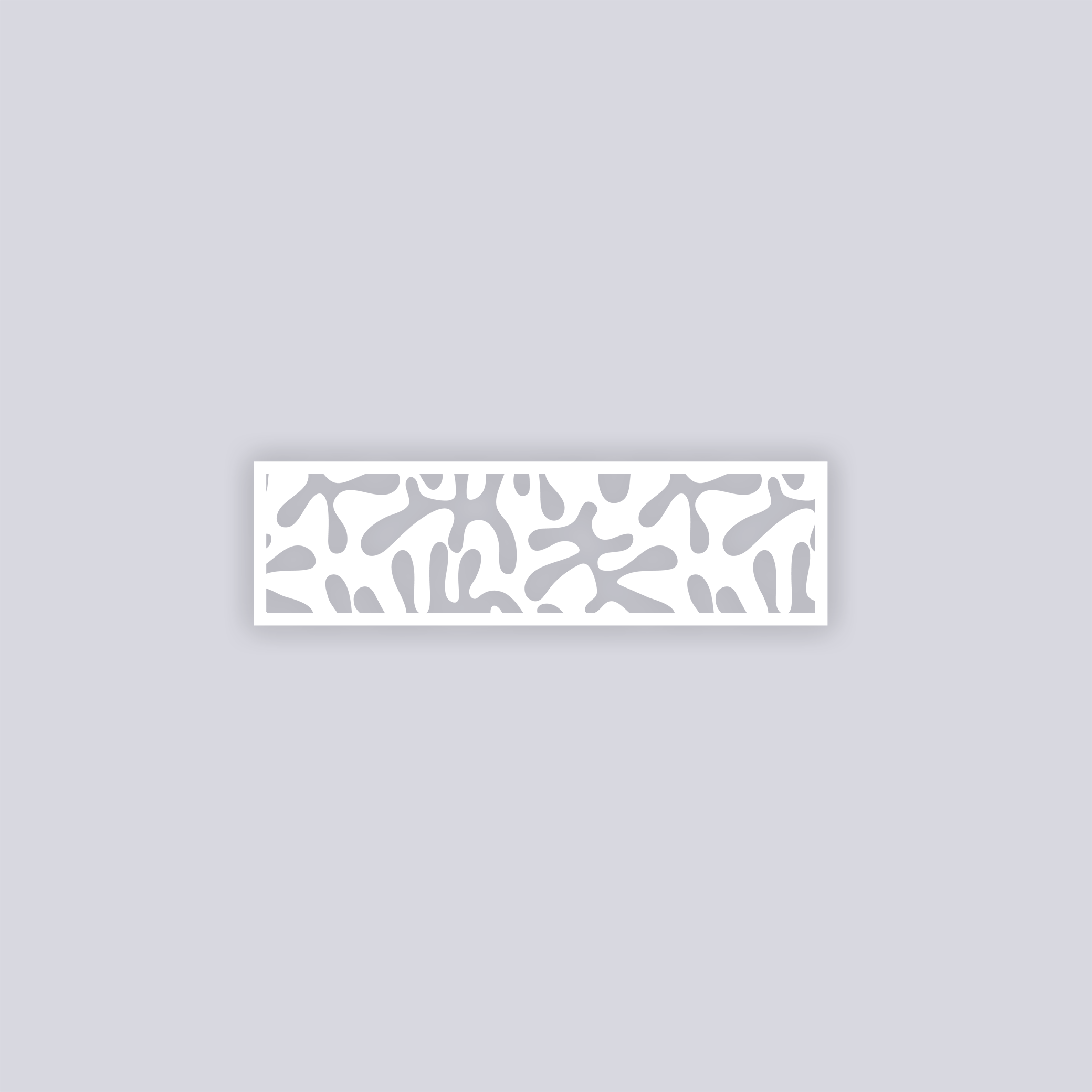 Squiggles Rectangle Clay Stencil