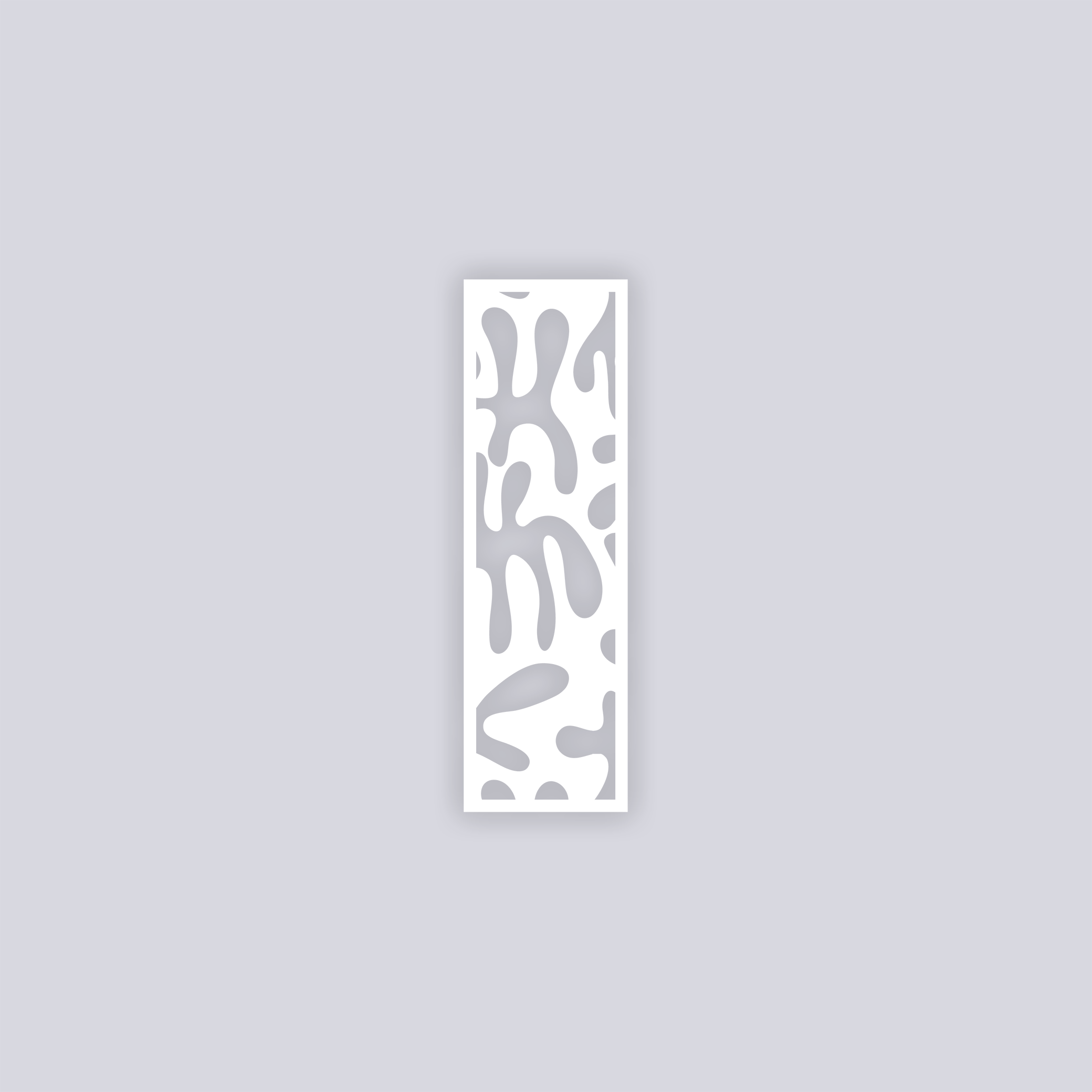 Squiggles Rectangle Clay Stencil
