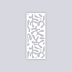 Squiggles Rectangle Face Clay Stencil