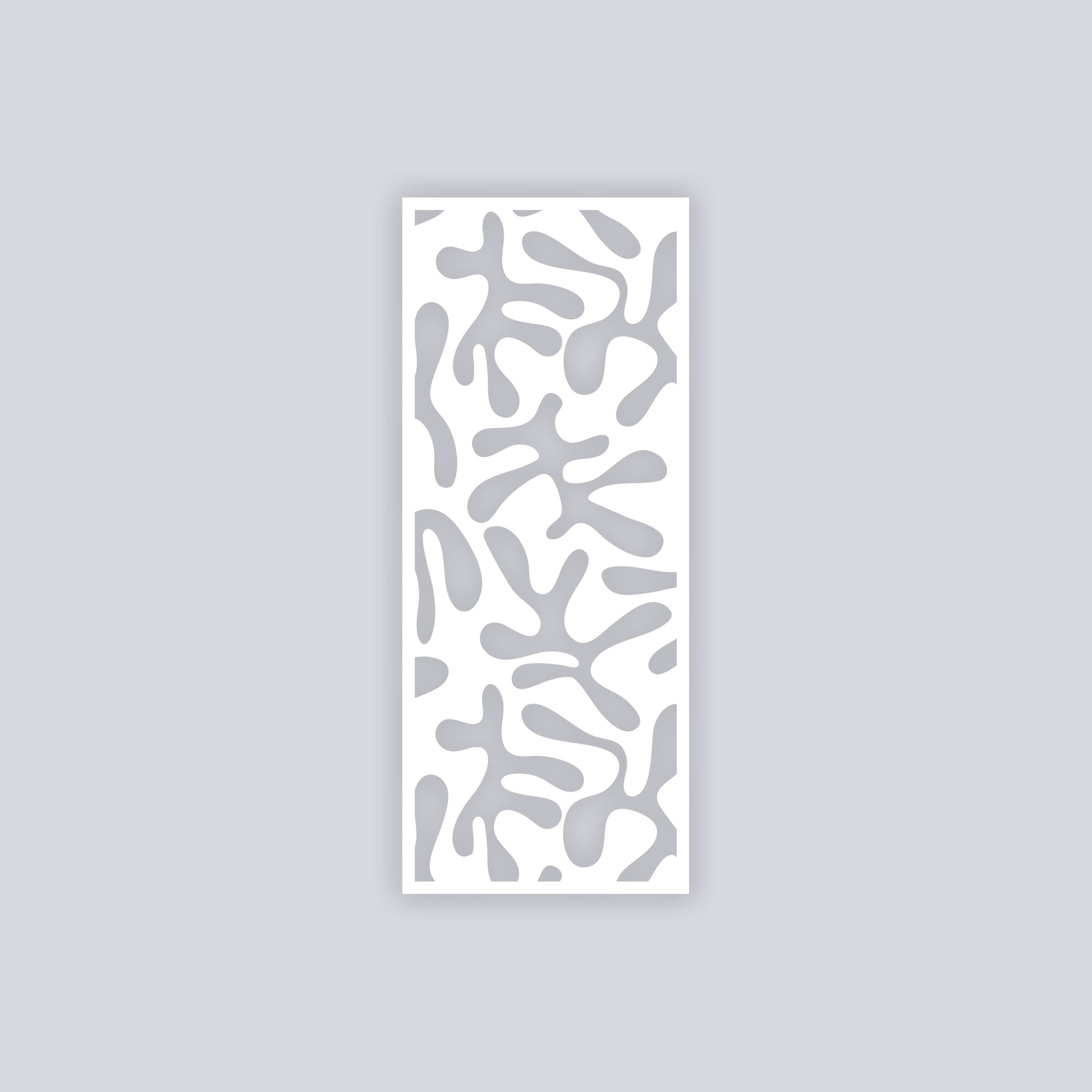 Squiggles Rectangle Clay Stencil