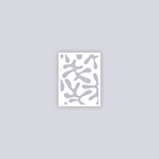 Squiggles Rectangle Face Clay Stencil