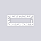 Squiggles Rectangle Rim Clay Stencil