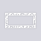 Squiggles Rectangle Rim Clay Stencil