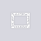 Squiggles Rectangle Rim Clay Stencil