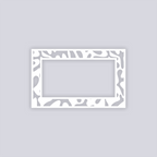 Squiggles Rectangle Rim Clay Stencil