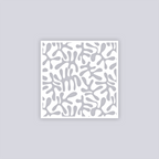 Squiggles Square Clay Stencil