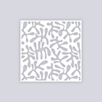 Squiggles Square Clay Stencil