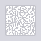 Squiggles Square Clay Stencil