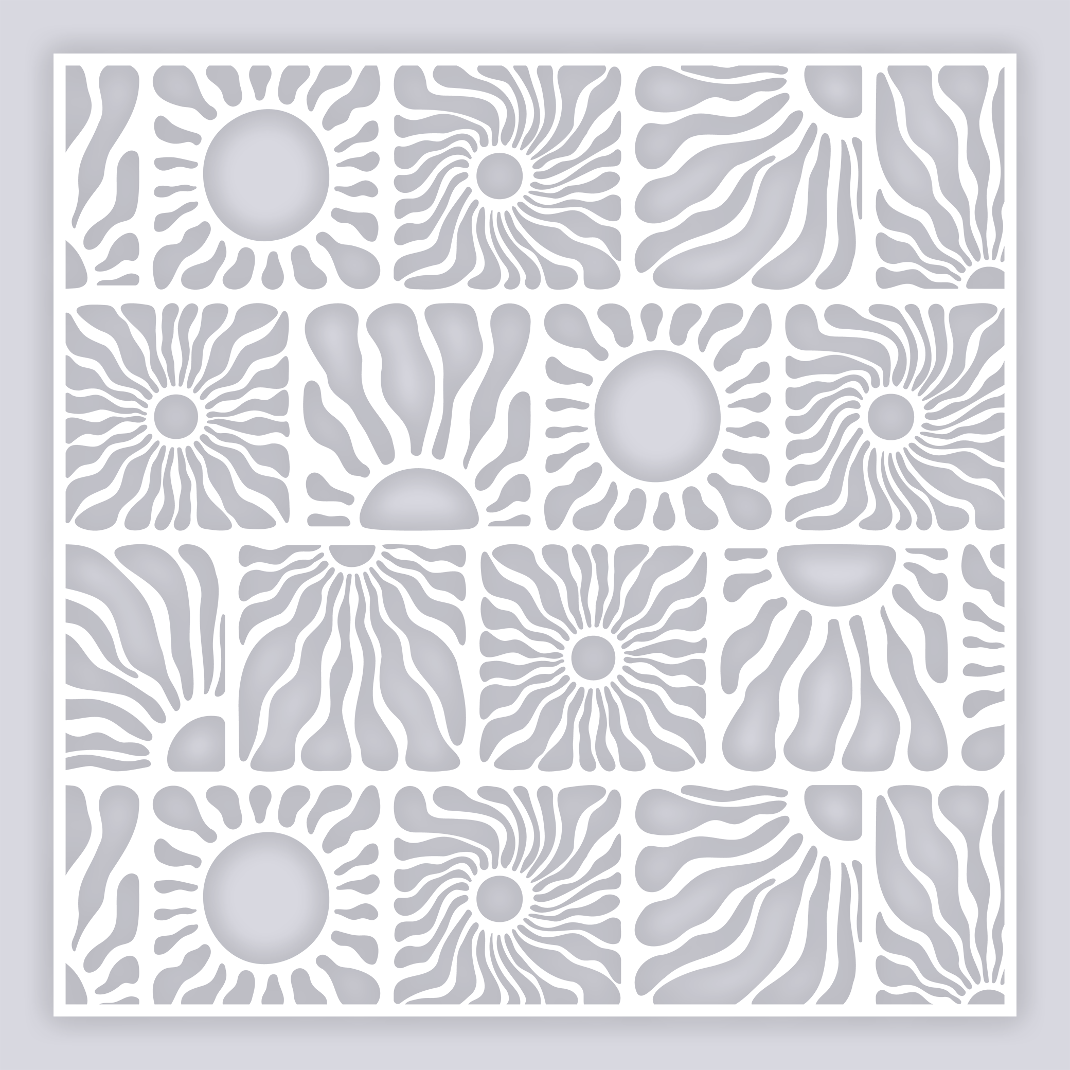 Sun Block Full Clay Stencil