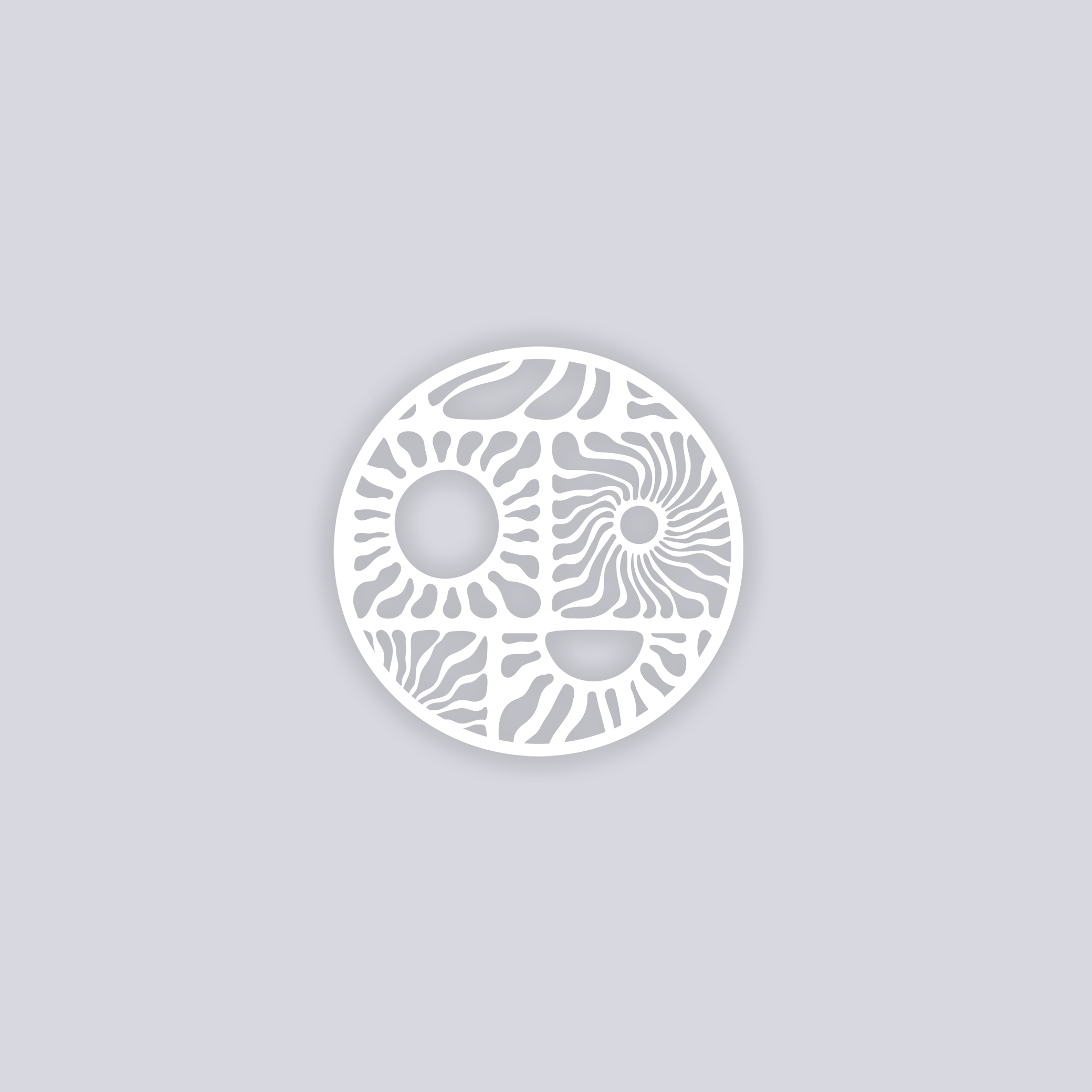 Sun Block Circle Clay Stencil
