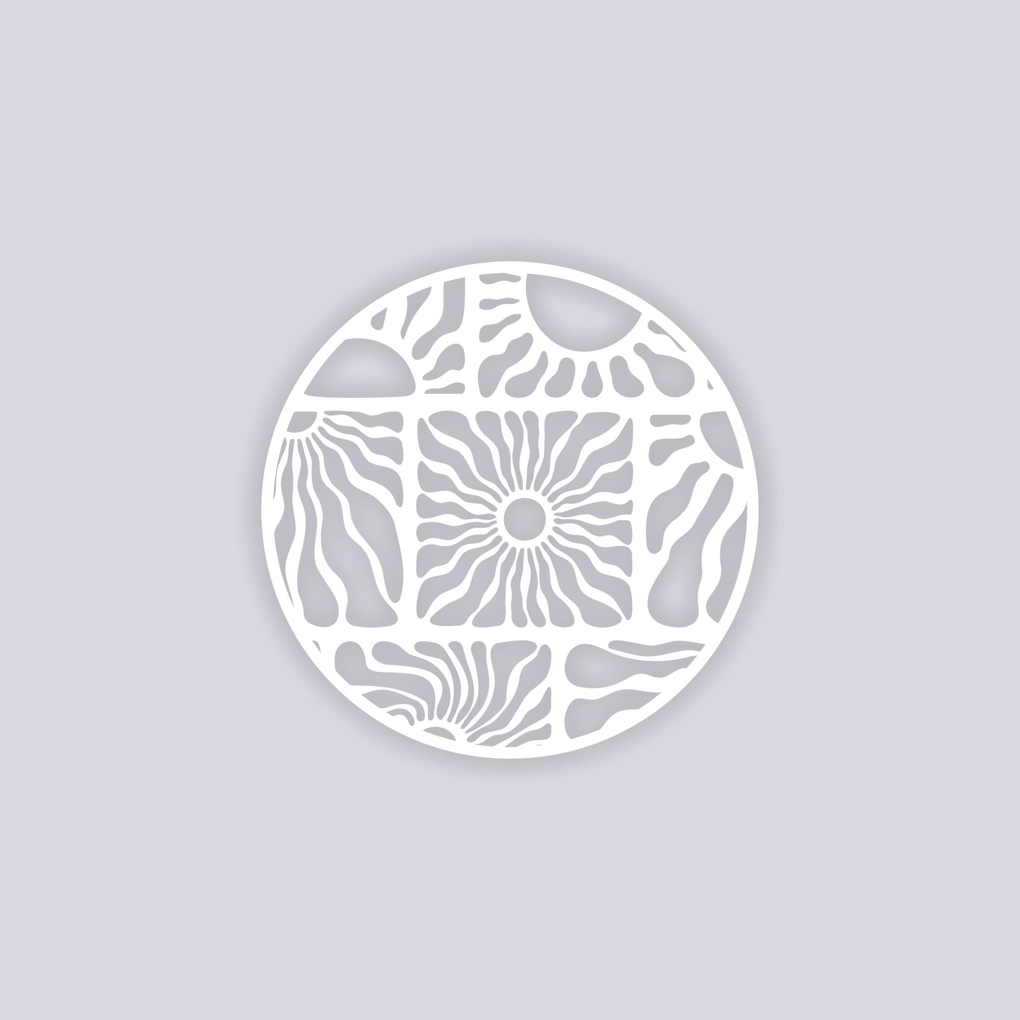 Sun Block Circle Clay Stencil